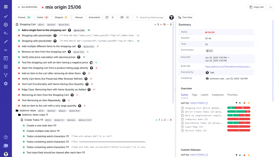 Testomat.io - RunReport