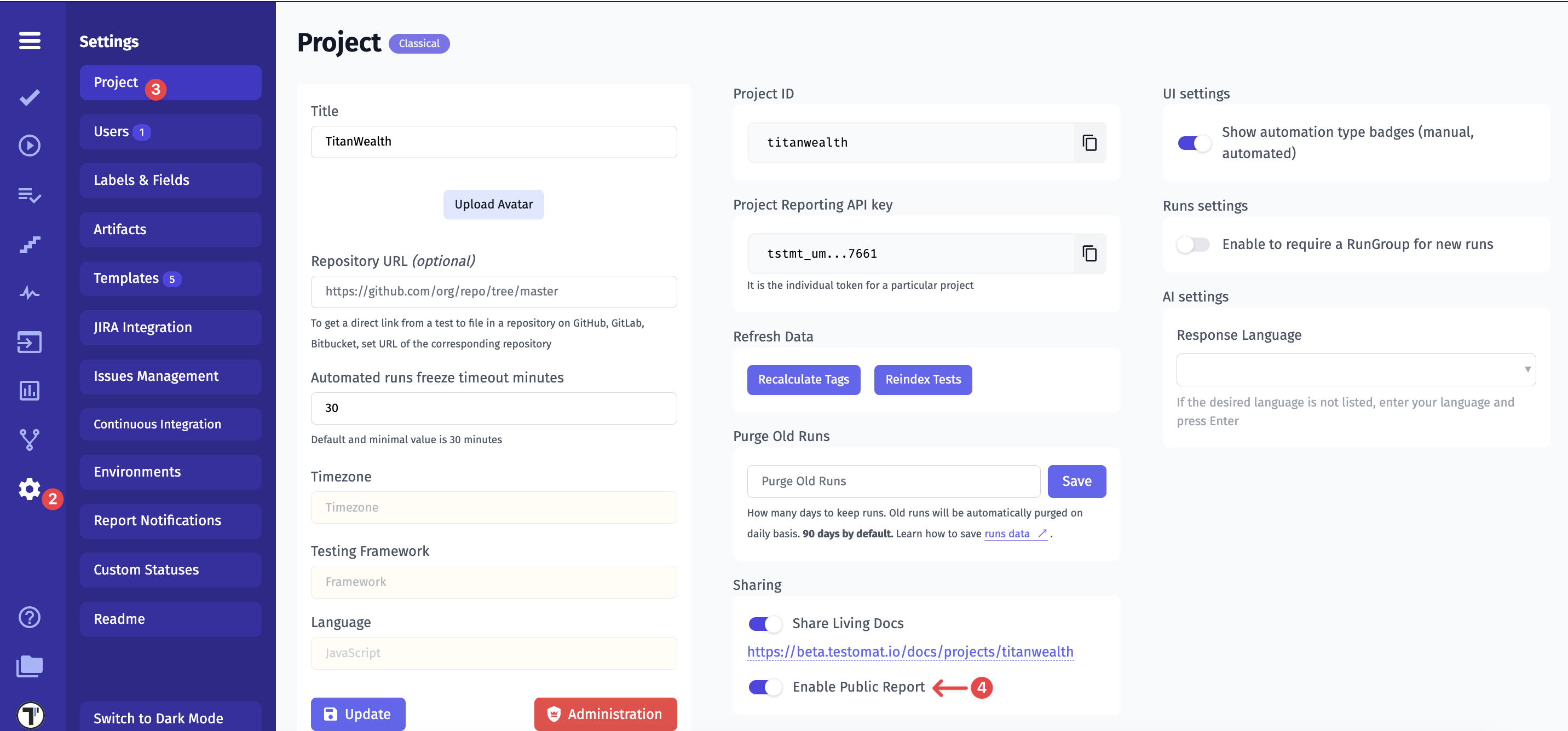 Enabled Public Shared Report